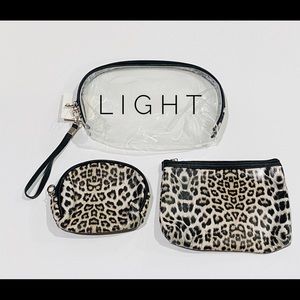 3 Piece Travel Sets with Stadium Approved Wristlet